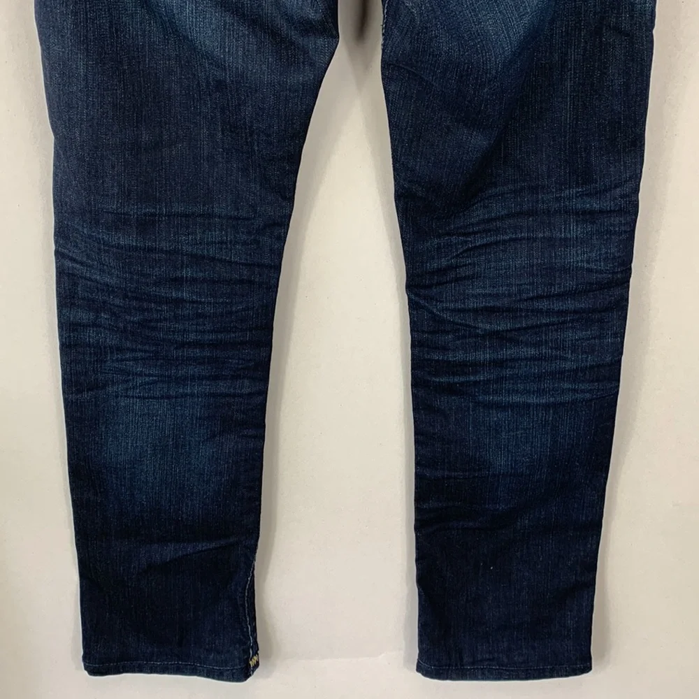 True Religion Ricky Relaxed Straight‎ Jeans Women’s Blue Dark Wash Denim Size 28 - Picture 16 of 16